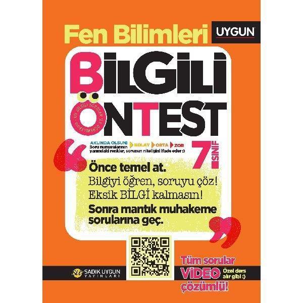 7.Sınıf Bilgili Ön Test Fen Bilimleri - Sadık Uygun - Image 1