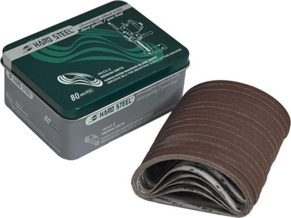 Hard Steel Dik Kumaş Kesim Motoru Bileme Şerit (Medium) Metal Kutu / 181C2-2 80 Adet - Image 1