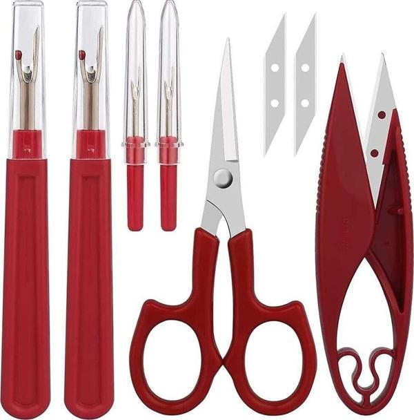 Hodbehod Iplik Sökücü Ilik Açıcı Iplik Temizleme Makası 8 Li Set - Image 1