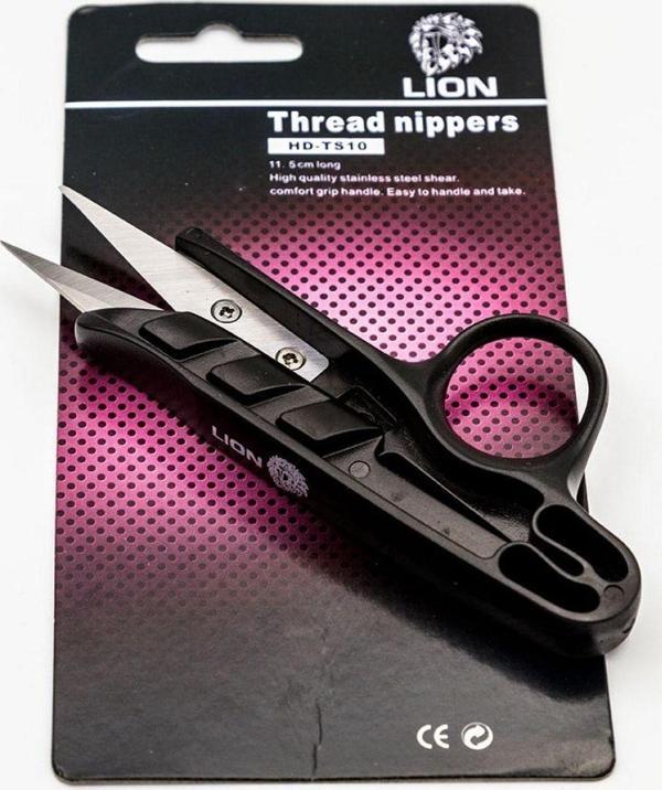 Hodbehod Lion 5120 Paslanmaz Çelik Ağızlı Tekstil Iplik Temizleme Makası Plastik Parmaklı - Image 1
