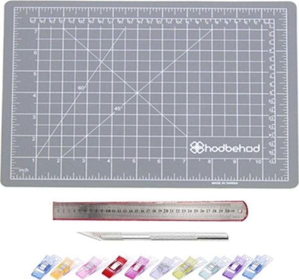 Hodbehod A3 Gri Renk Çift Taraflı Hobi Kesim Matı Tablası Set - Image 1