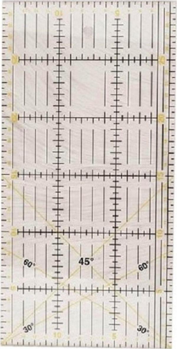 Hobi Market Art Terzi Modelist Patchwork Kırkyama Cetveli 15X30Cm - Image 1