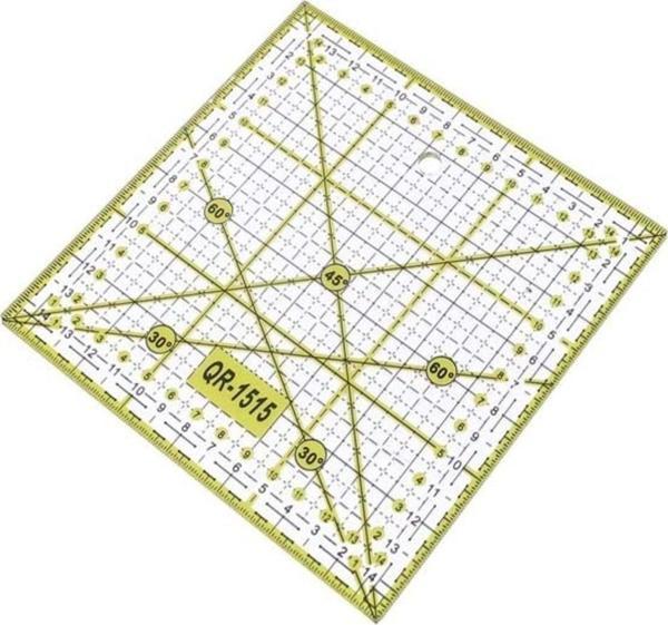 Hodbehod Qr-1515 Kapitone Terzi Modelist Kırkyama Patcwork Plastik Kesim Cetveli - Image 1