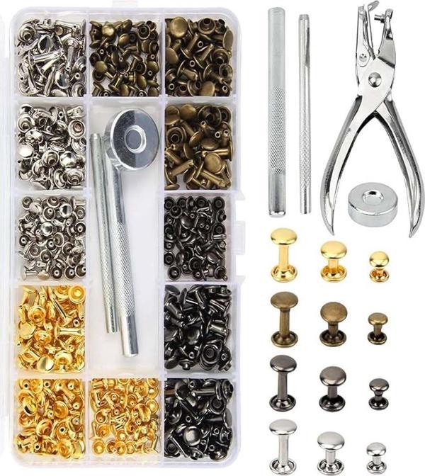 Hodbehod 240 Set Karışık Renkli Rivet Perçin Aksesuar Ve Çakım El Pensesi - Image 1