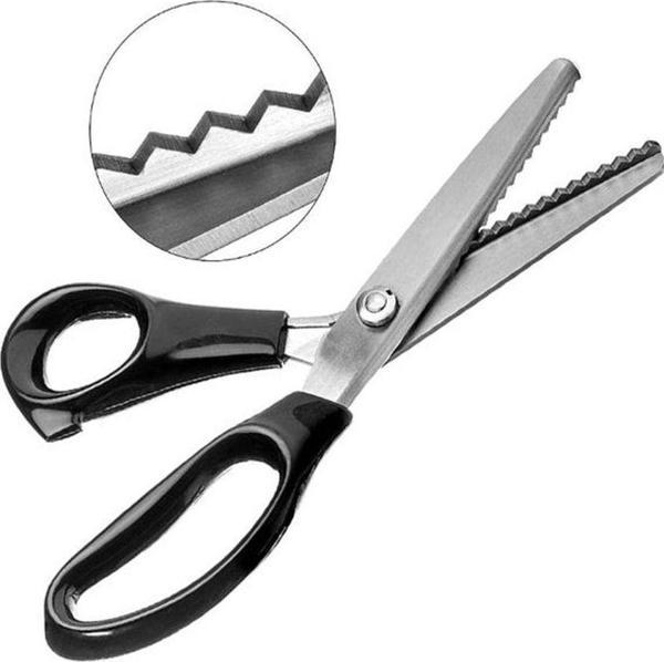 Hodbehod Zig Zag Kesim Terzi Sürfile Makası 23.5 Cm - Image 1