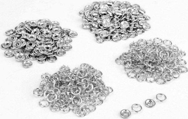 Koza 9.5Mm Nikel Gümüş Bebe Çıtçıt 100 Adet - Image 1
