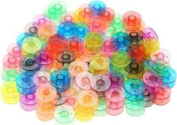 İşkur Makina 6 Yıl Ev Tipi Aile Dikiş Makinası 50 Adet Renkli Plastik Masura Metalik - Image 1