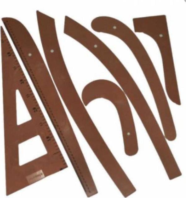 Moonstar Taba Plastik Riga Cetvel Takım 7 Parça - Image 1