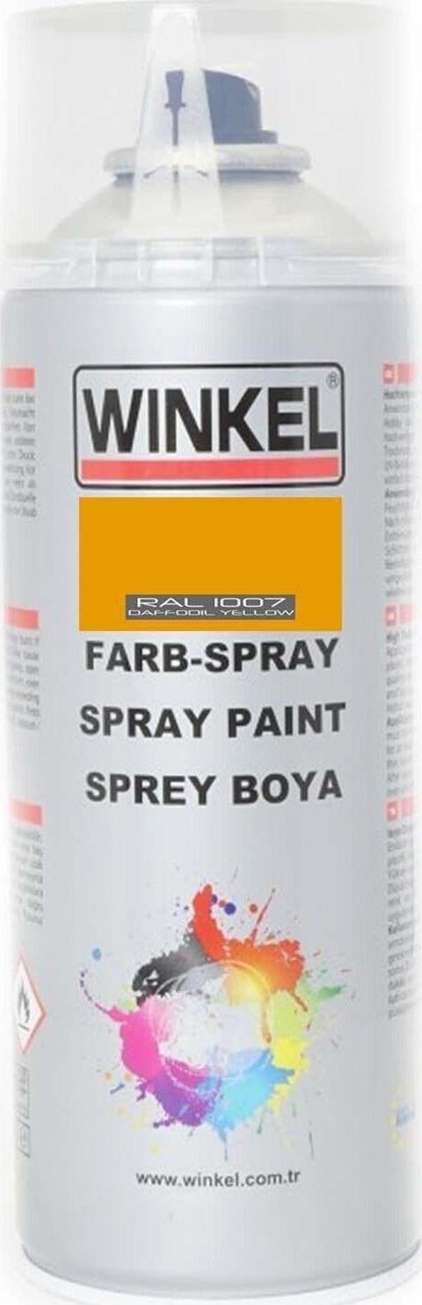 Winkel Akrilik Ral 1007 Nergis Sarı Sprey Boya 400 Ml - Image 1