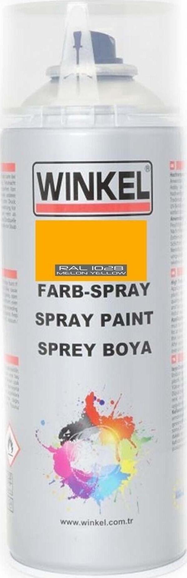 Winkel Akrilik Ral 1028 Kavun Sarısı Sprey Boya 400 Ml - Image 1