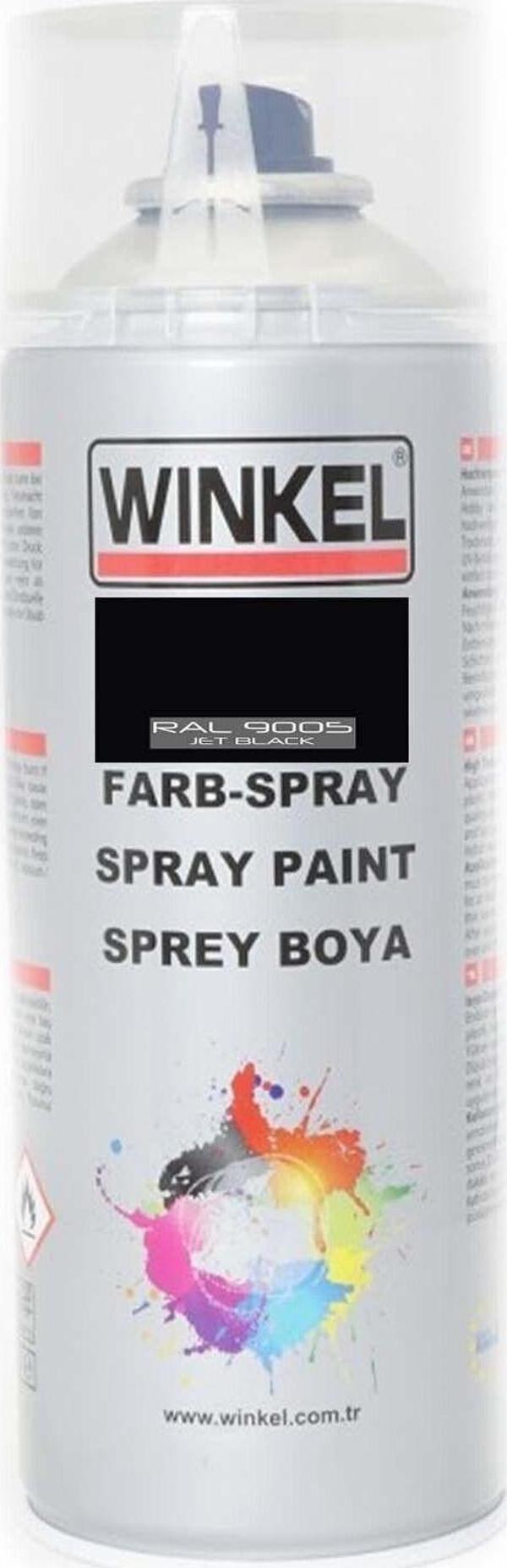 Winkel Akrilik Ral 9005 Siyah Mat Sprey Boya 400 Ml - Image 1