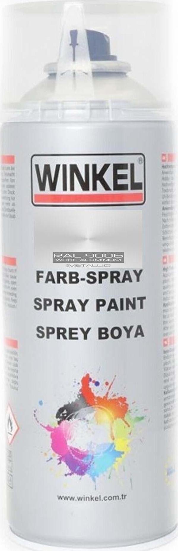 Winkel Akrilik Ral 9006 Beyaz Aluminyum Sprey Boya 400 Ml - Image 1