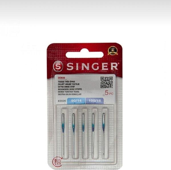 Singer 2026 Kot Dikiş Iğnesi 5 Adet (Paket) - Image 1