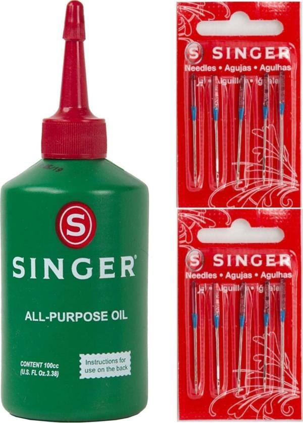 Singer Sınger 100Cc Makine Yağı Ve Sınger 14 No Makine Iğnesi (10 Ad Iğne) - Image 1