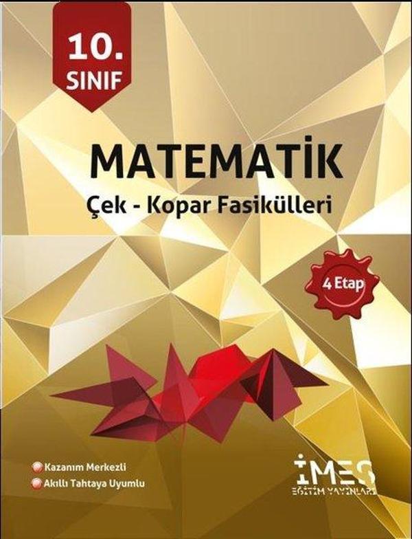 10.Sınıf Matematik Çek - Kopar Fasikülleri 4 Etap - İmes Eğitim Yayınları - Image 1
