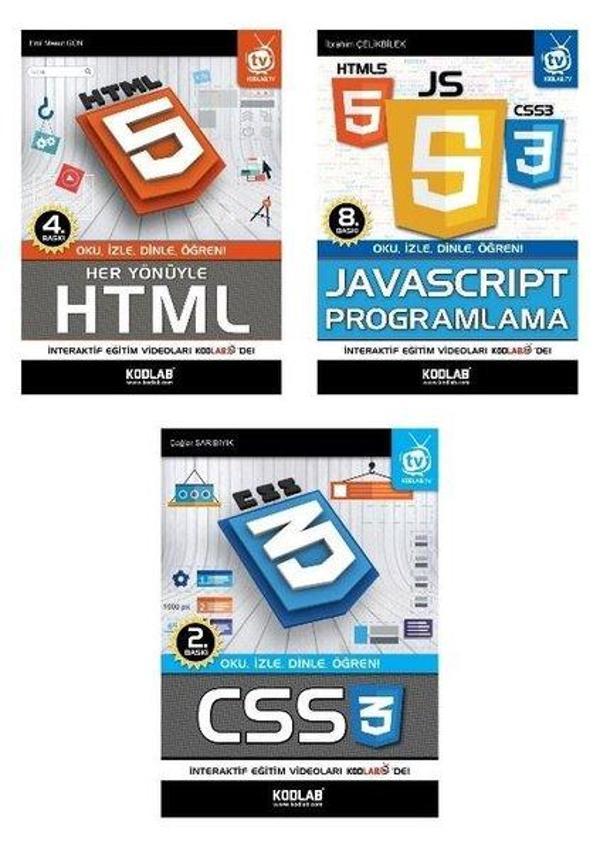 Web Programlama Seti - 3 Kitap Takım - Kodlab - Image 1