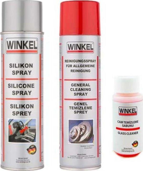 Winkel Silikon Sprey 400 Ml Fren Balata Temizleme Sprey 500 Ml Set - Image 1
