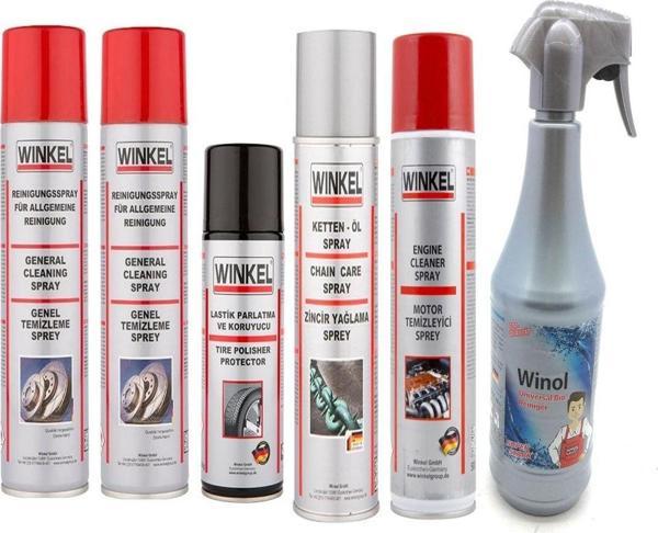 Winkel 6 Parça Motosiklet Bakım Ve Temizlik Seti - Image 1