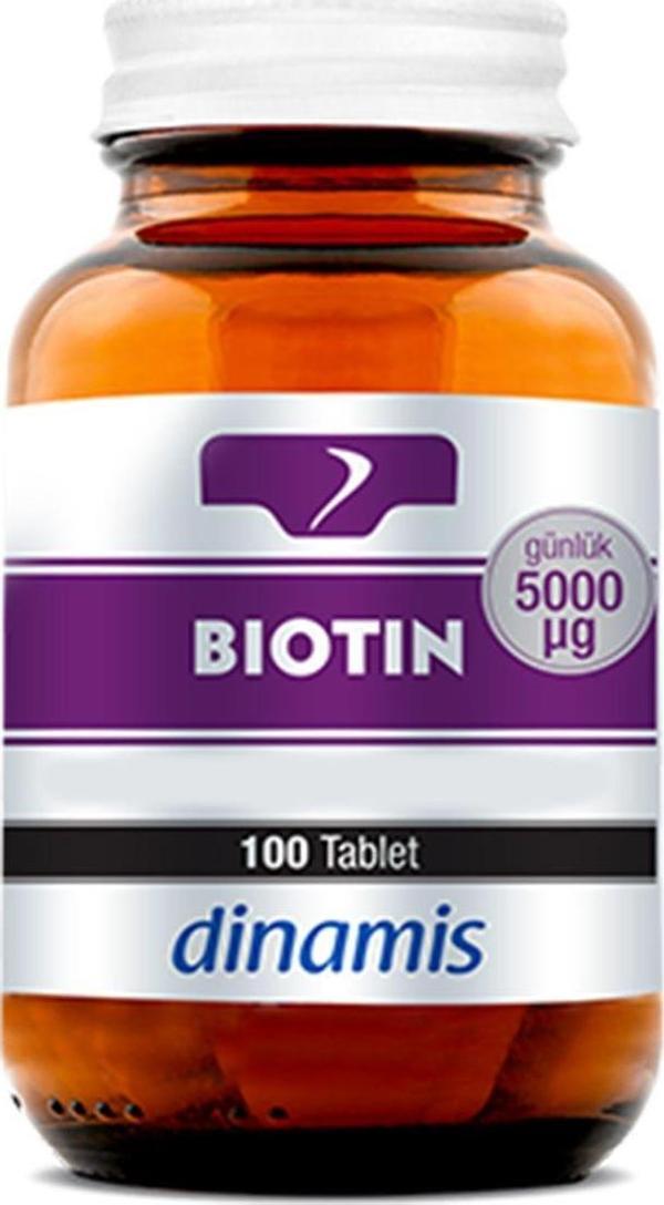 DİNAMİS Dinamis Biotin 2500 Mg 100 Tablet - Image 1