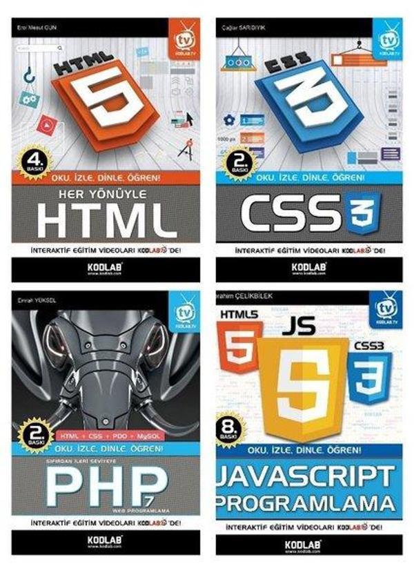 Web Programlama Seti 2 - 4 Kitap Takım - Kodlab - Image 1
