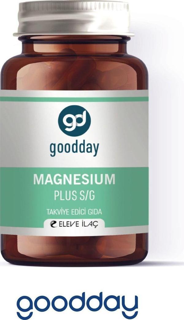 goodday Magnesıum S/G Bisglisinat Sitrat & P5P Besin Takviyesi Elementel Magnezyum 30 Kapsül - Image 1