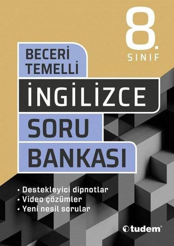 8.Sınıf LGS İngilizce Beceri Temelli Soru Bankası - Tudem Yayınları - Ders Kitapları - Image 1