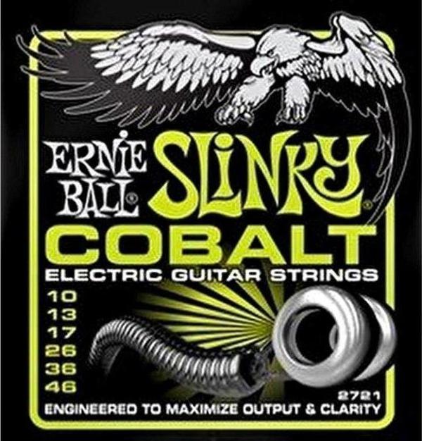 Ernie Ball P02721 10-46 Cobalt Elektro Gitar Teli - Image 1
