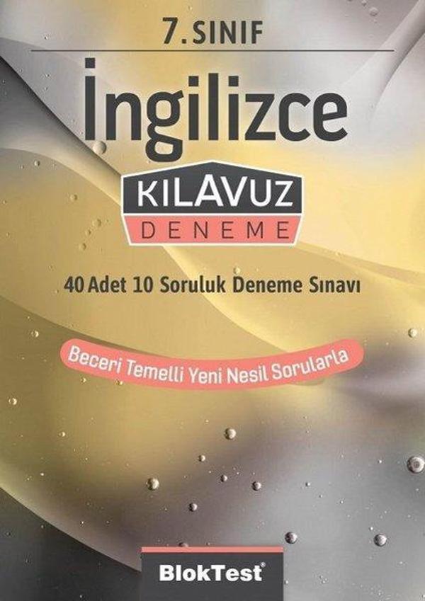 7.Sınıf  İngilizce Kılavuz Deneme - Bloktest Yayınları - Image 1