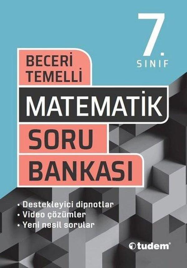 7.Sınıf Matematik Beceri Temelli Soru Bankası - Tudem Yayınları - Ders Kitapları - Image 1