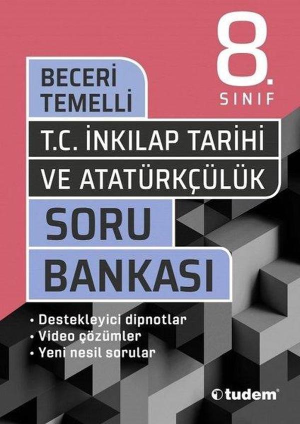 8.Sınıf TC.İnkılap Tarihi Beceri Temelli Soru Bankası - Tudem Yayınları - Ders Kitapları - Image 1