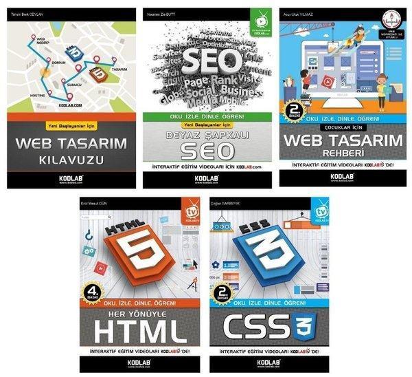 Hızlı ve Kolay Web Tasarım Seti 3 - 5 Kitap Takım - Kodlab - Image 1