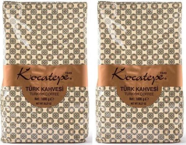 Kocatepe Kahve Türk Kahvesi 1000 gr Folyo x 2 Adet - Image 1