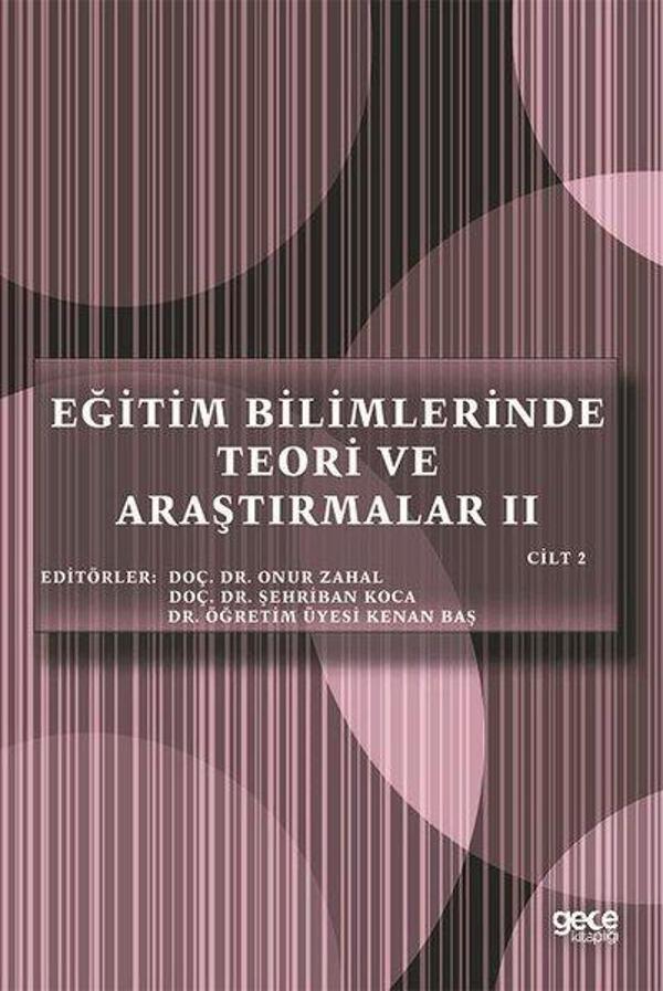 Eğitim Bilimlerinde Teori ve Araştırmalar 2 - Cilt 2 - Gece Kitaplığı - Image 1