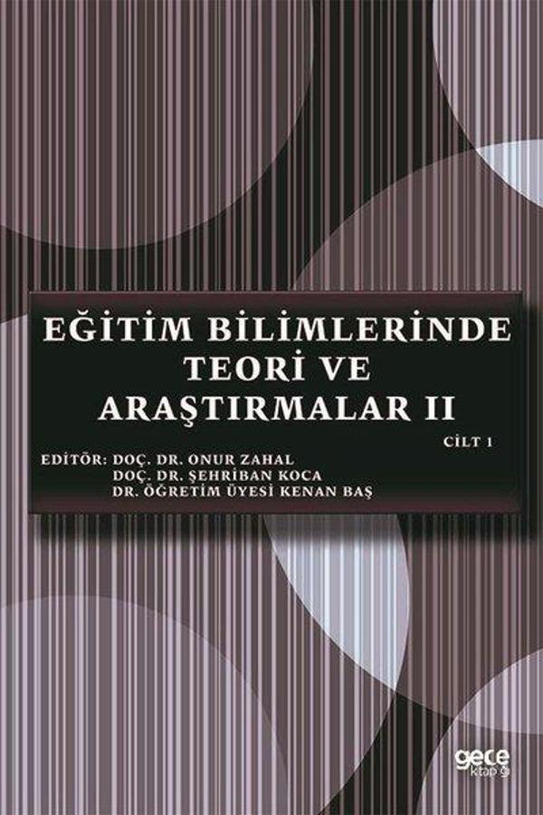 Eğitim Bilimlerinde Teori ve Araştırmalar 2 - Cilt 1 - Gece Kitaplığı - Image 1