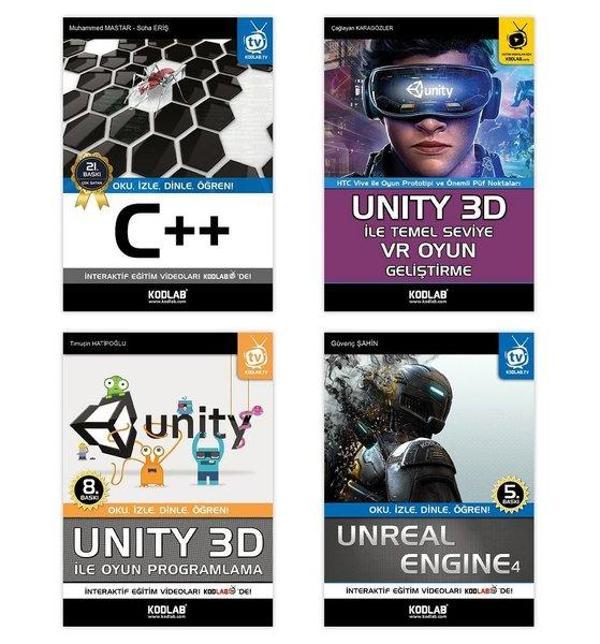 Oyun Programlama Seti 5 - 4 Kitap Takım - Kodlab - Image 1