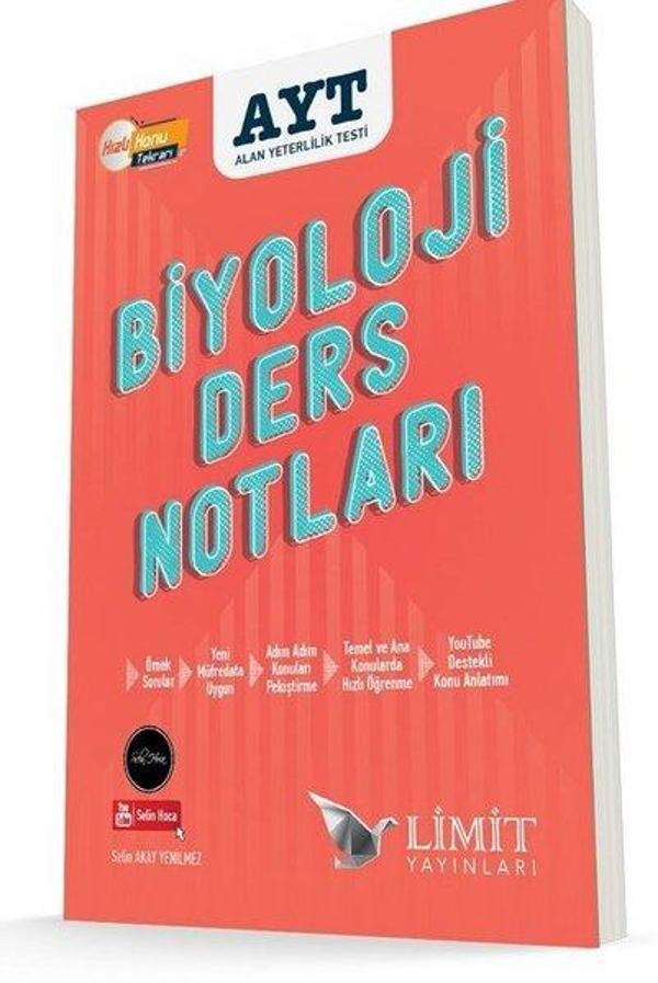 Limit AYT Biyoloji Ders Notları - Limit Yayınları - Image 1