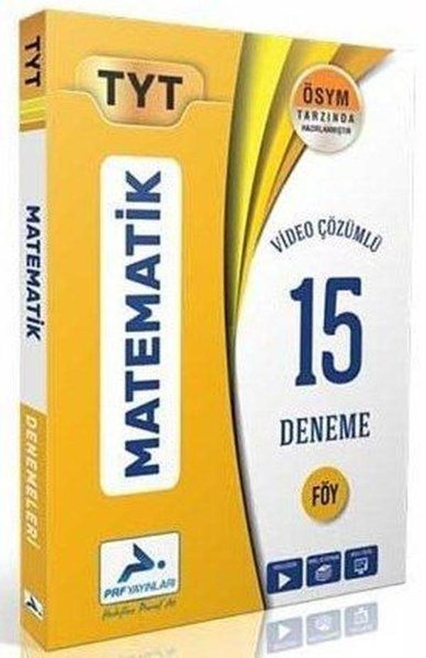 TYT Matematik 15 Deneme - PRF Paraf Yayınları - Image 1