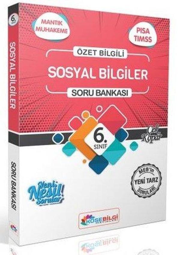 6. Sınıf Sosyal Bilgiler Özet Bilgili Soru Bankası  - Köşebilgi Yayınları - Image 1