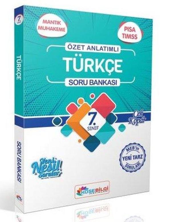 7. Sınıf Türkçe Özet Bilgili Soru Bankası  - Köşebilgi Yayınları - Image 1