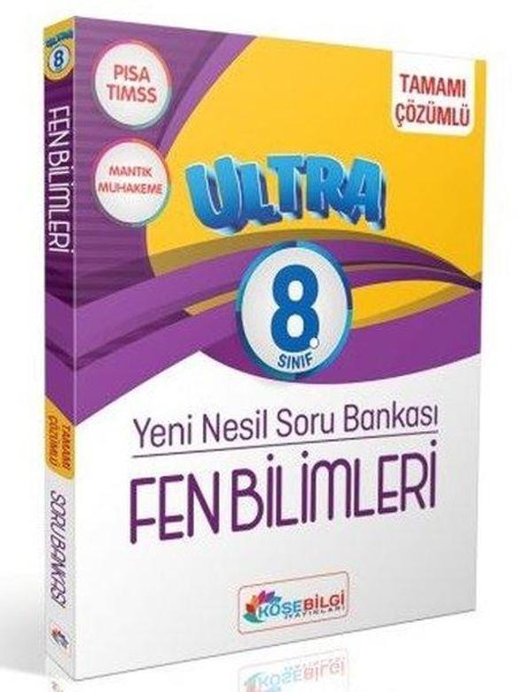 8. Sınıf Fen Bilimleri Ultra Çözümlü Soru Bankası - Köşebilgi Yayınları - Image 1