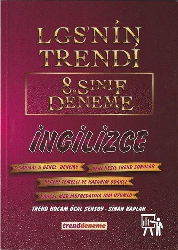 8. Sınıf LGS İngilizce LGSnin Trendi 10 Deneme - Trend Akademi - Image 1