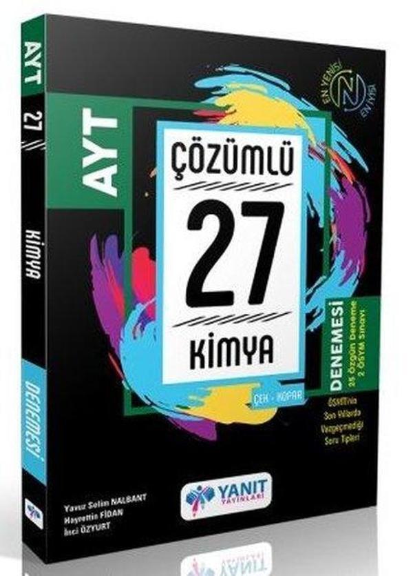 AYT Kimya Çözümlü 27 Deneme - Yanıt Yayınları - Image 1