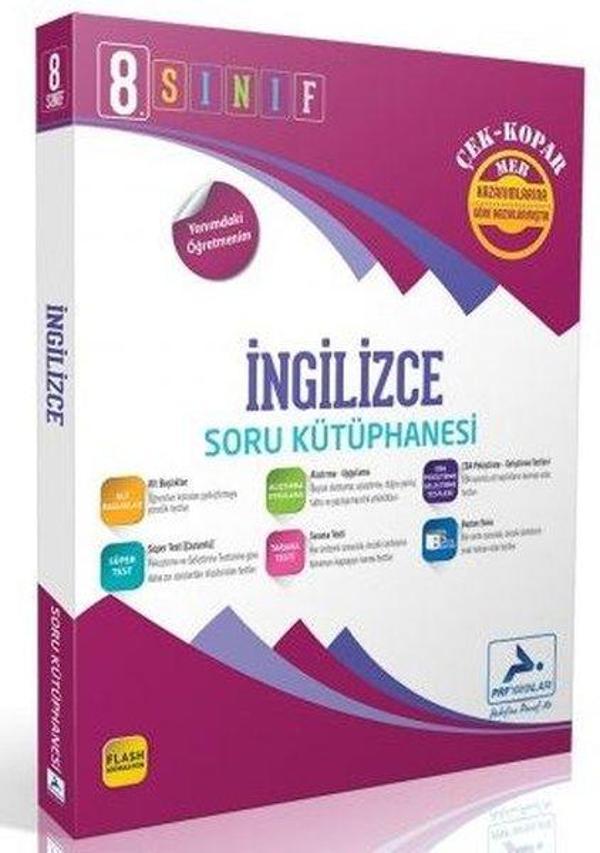 8. Sınıf İngilizce Soru Kütüphanesi - PRF Paraf Yayınları - Image 1