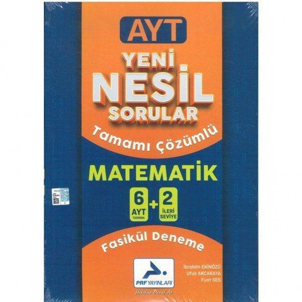 AYT Matematik Yeni Nesil 6+2 Denemesi Tamamı Çözümlü - PRF Paraf Yayınları - Image 1
