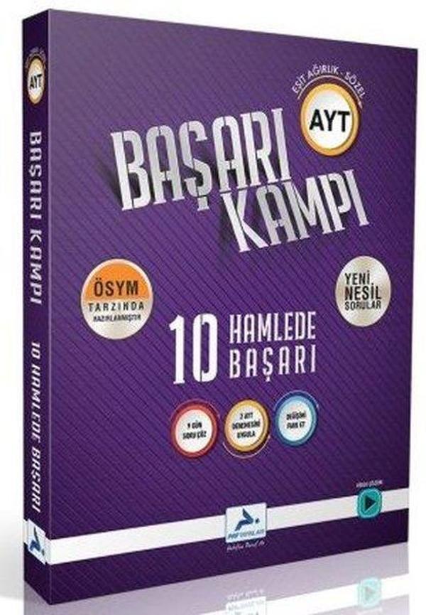 AYT Eşit Ağırlık Sözel Başarı Kampı 10 Hamlede Başarı - PRF Paraf Yayınları - Image 1