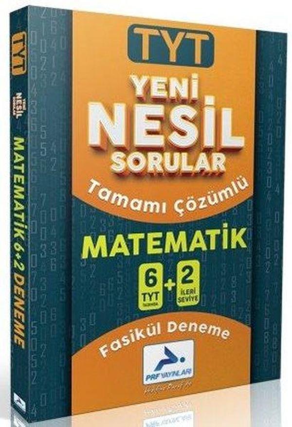 TYT Matematik Tamamı Çözümlü 6+2 Fasikül Deneme - PRF Paraf Yayınları - Image 1