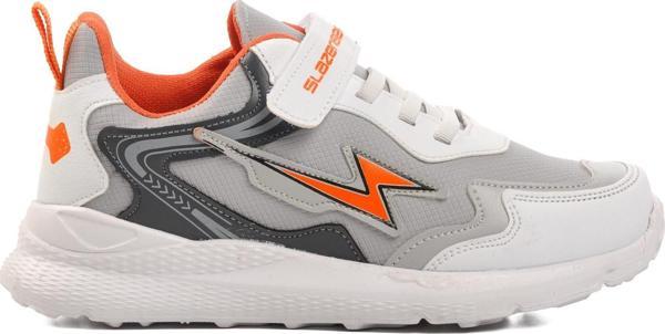 Slazenger Kaoru-F Gri-Turuncu Unisex Çocuk Spor Ayakkabı - Image 1