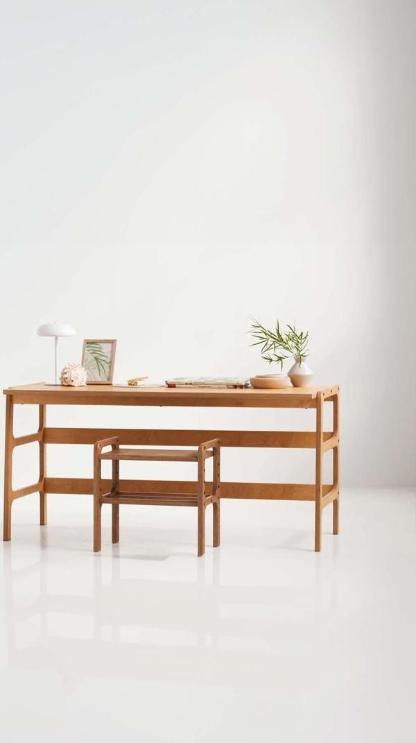 Woodesk Elara Ahşap Çalışma Masası 150 x 60 Natural Renk Cpt4637-150 - Image 1