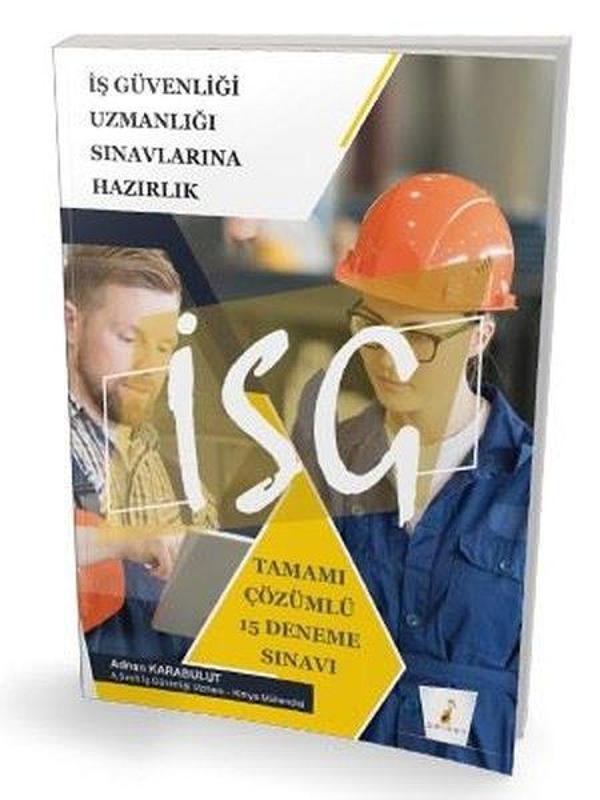 2021 İSG İş Güvenliği Uzmanlığı Sınavı Tamamı Çözümlü 15 Deneme Sınavı - Pelikan Yayınları - Image 1
