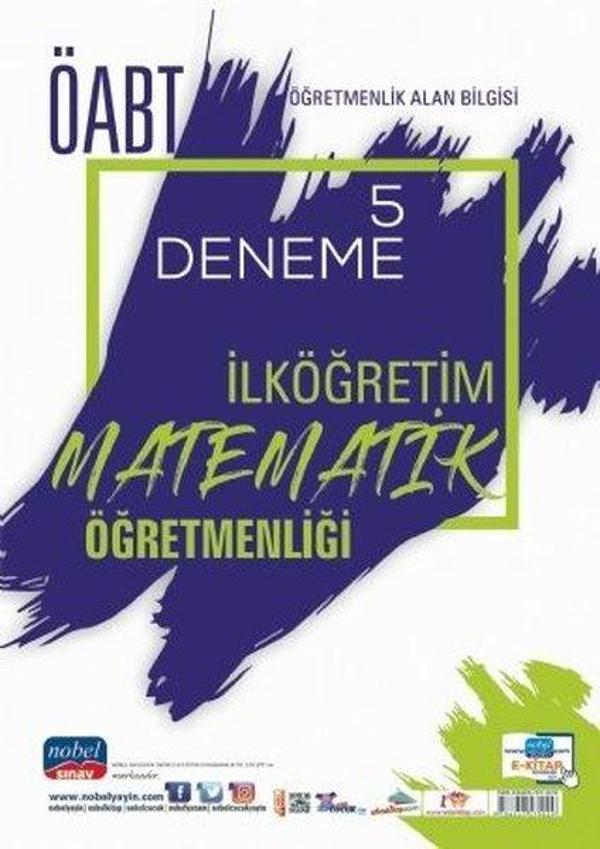 ÖABT İlköğretim Matematik Öğretmenliği - Öğretmenlik Alan Bilgisi-5 Deneme - Nobel Sınav - Image 1